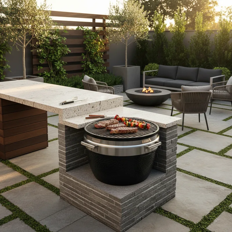Barbecue extérieur moderne : modèles, matériaux et aménagement du jardin