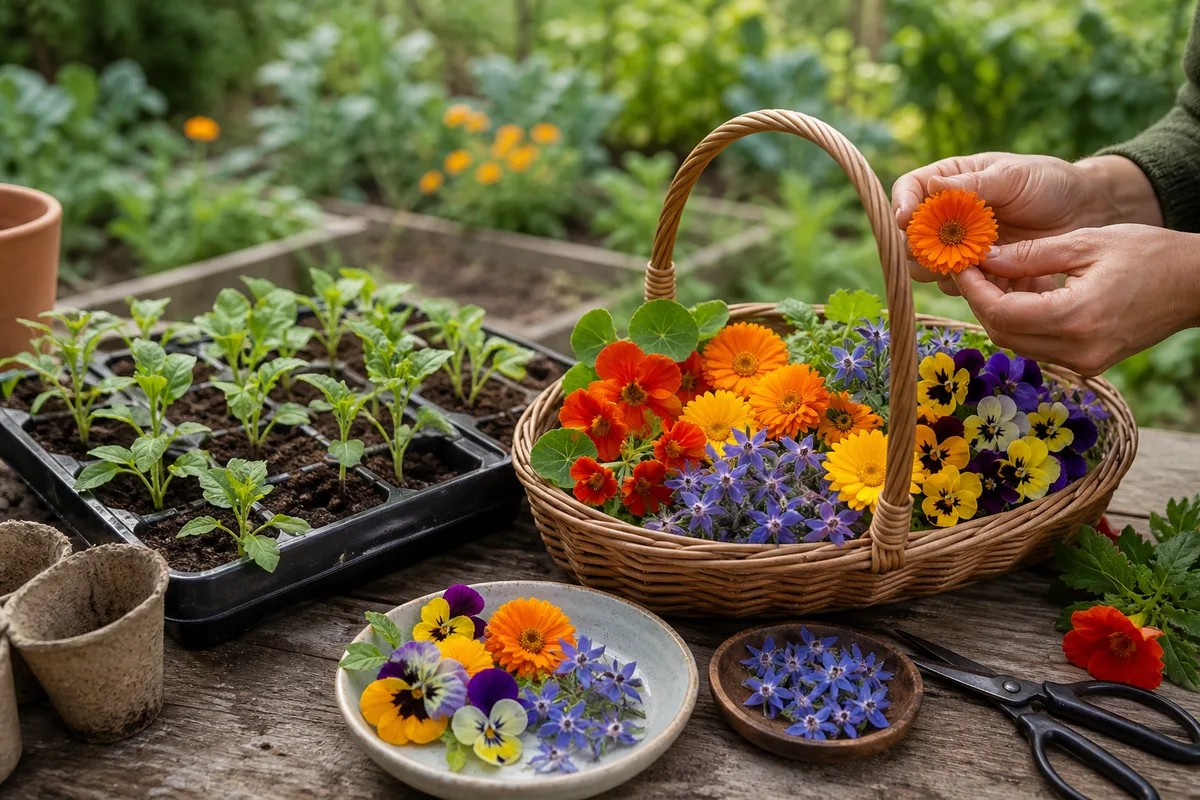 Cultiver des fleurs comestibles : semis, récolte et sécurité