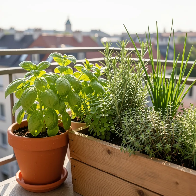 Herbes aromatiques en pot : réussir sa culture sur balcon