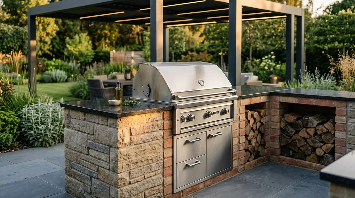 Modèle de barbecue extérieur : pierre, brique ou inox, quel type choisir
