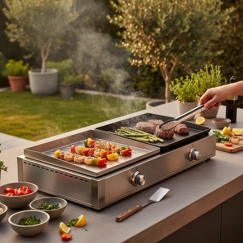 Plancha extérieure : comment bien l'installer et l'utiliser